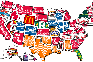 Chick-fil-A most searched for fast food brand in 27 US states