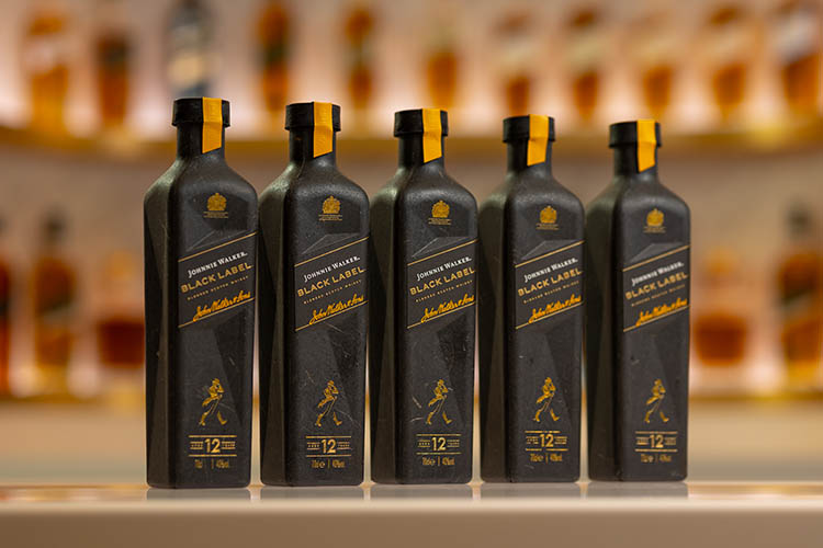 Diageo has launched its first-ever 90 percent paper-based bottle for Johnnie Walker Black Label marking a a significant step in sustainable packaging