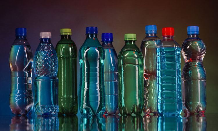 plastic bottles and caps